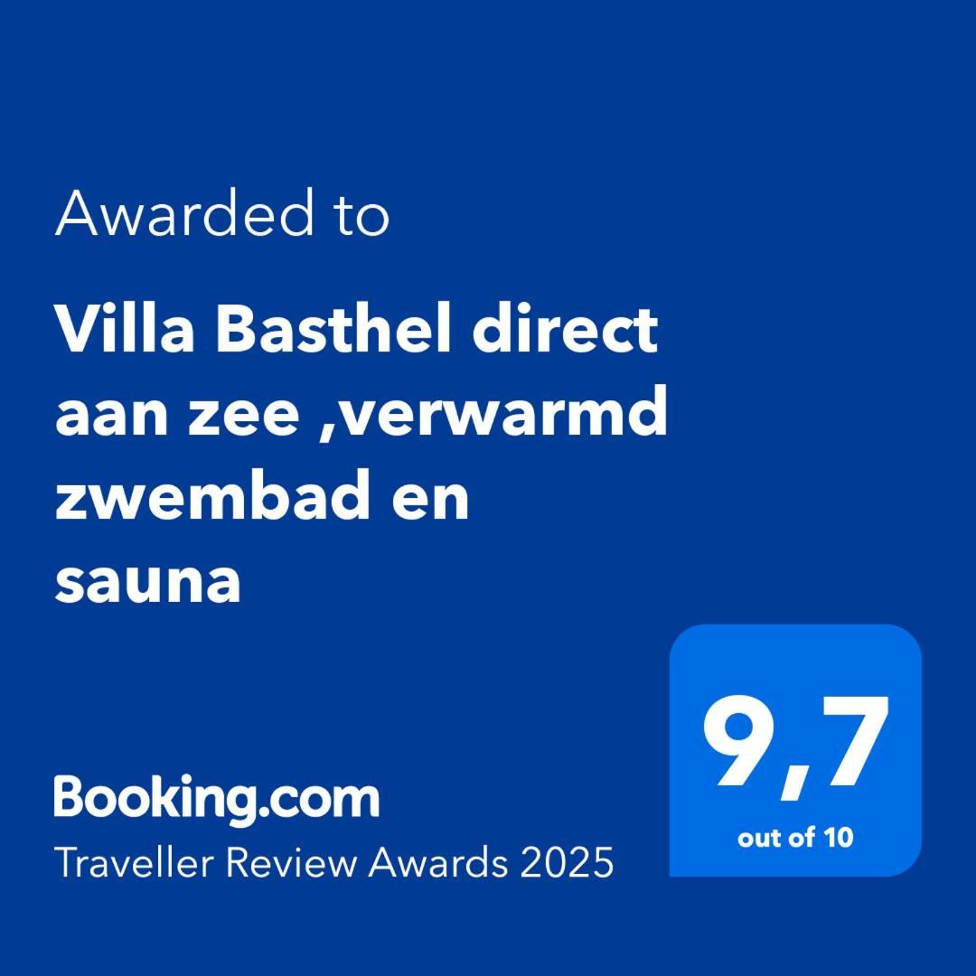 Villa Basthel Direct Aan Zee ,Verwarmd Zwembad En Sauna Барич-Драга Экстерьер фото